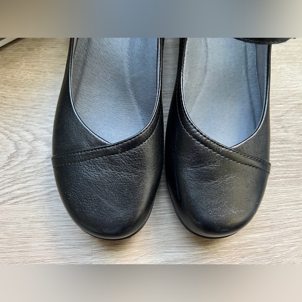 Dansko | ‘Fawna’ Black Milled Nappa Mary Janes - Picture 6 of 12